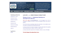 Desktop Screenshot of locate-a-ombudsman.com