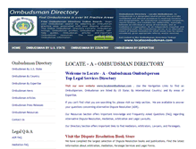 Tablet Screenshot of locate-a-ombudsman.com